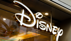 Disney store sign on the main street of florence